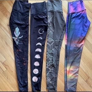 Lot of 4 pairs of Teeki yoga pants